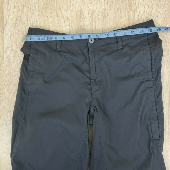Patagonia Women's Size 8 Gray Nylon Cropped Capri Pants Pockets Hiking Casual - Picture 5 of 10